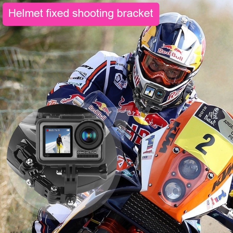 Cycling Helmet Adhesive Multi-Joint Arm Fixed Mount Set with J-Hook Buckle Mount & Adapter & Screw for DJI Osmo Action, GoPro HERO10 Black /9 Black / HERO8 Black /7 /6 /5 /5 Session /4 Session /4 /3+ /3 /2 /1, Xiaoyi and Other Action Cameras -  by PMC TechLife | Online Shopping South Africa | PMC TechLife
