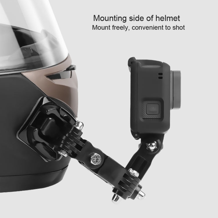 Cycling Helmet Adhesive Multi-Joint Arm Fixed Mount Set with J-Hook Buckle Mount & Adapter & Screw for DJI Osmo Action, GoPro HERO10 Black /9 Black / HERO8 Black /7 /6 /5 /5 Session /4 Session /4 /3+ /3 /2 /1, Xiaoyi and Other Action Cameras -  by PMC TechLife | Online Shopping South Africa | PMC TechLife