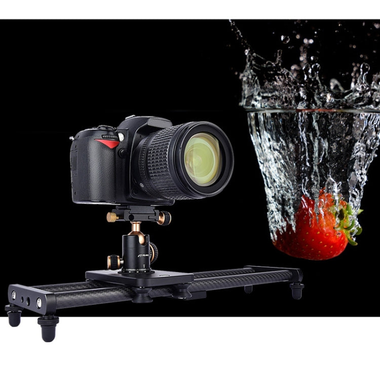 YELANGU L40T 40cm Carbon Fiber Slide Rail Track for SLR Cameras / Video Cameras (Black) - free shipping - PMC TechLife - Order now!