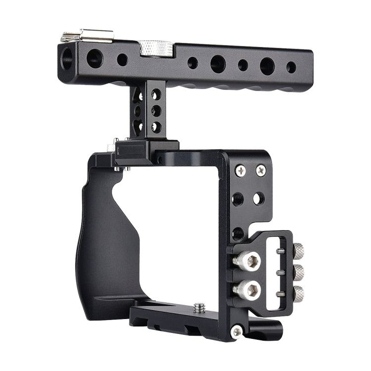 YELANGU C6 Camera Video Cage Handle Stabilizer for Sony A6000 / A6300 / A6500 / A6400(Black) - Camera Cage by YELANGU | Online Shopping South Africa | PMC TechLife | Buy Now Pay Later Mobicred