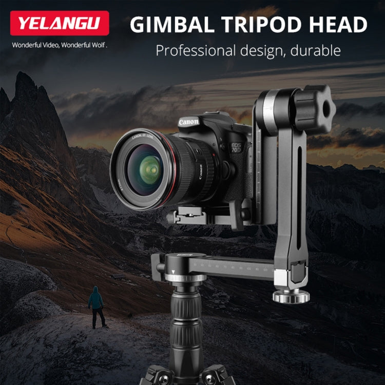 YELANGU A171 YLG0401E-C 360 Degree Rotation Horizontal Cantilever Gimbal Tripod Head for Home DV and SLR Cameras (Black) - Tripod Heads by YELANGU | Online Shopping South Africa | PMC TechLife | Buy Now Pay Later Mobicred