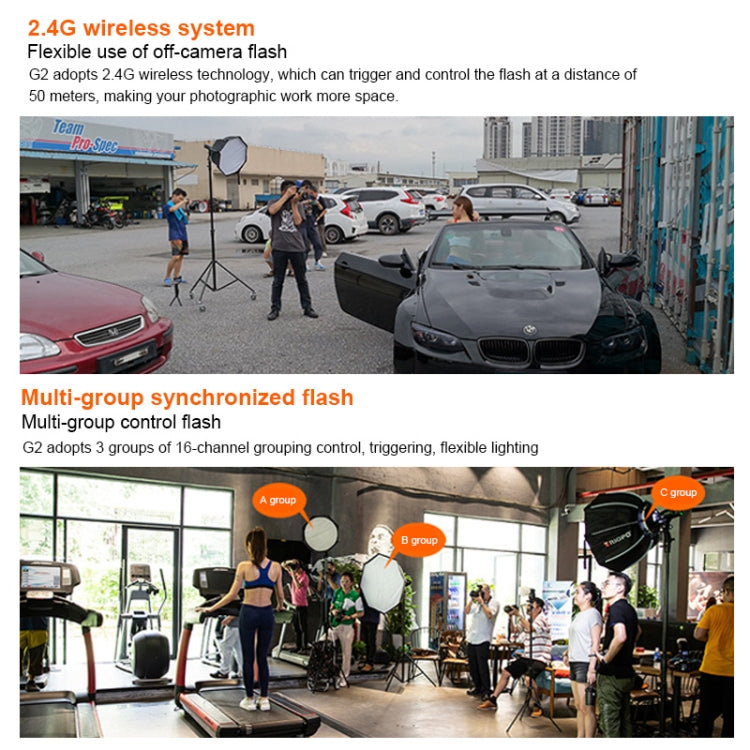 TRIOPO G2 Wireless Flash Trigger 2.4G Receiving / Transmitting Dual Purpose TTL High-speed Trigger for Nikon Camera - free shipping - PMC TechLife - Order now!