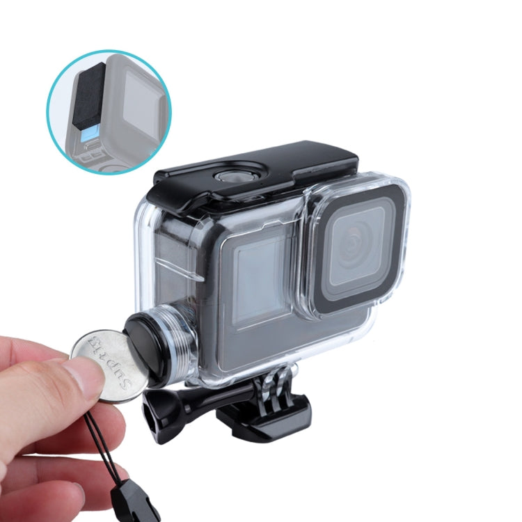 For GoPro HERO10 Black / HERO9 Black 30m Charging Waterproof Housing Case with Buckle Basic Mount & Screw - Waterproof Cases by PMC TechLife | Online Shopping South Africa | PMC TechLife
