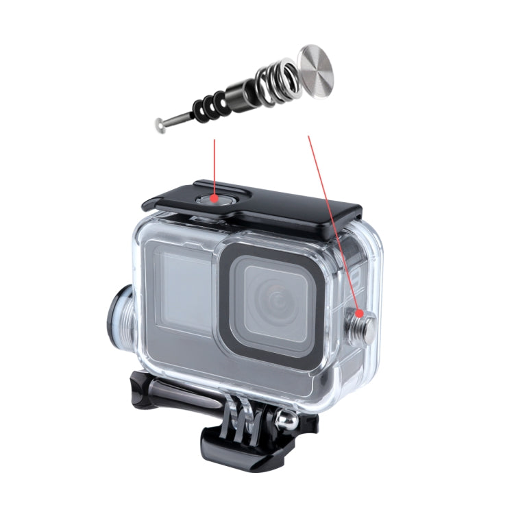 For GoPro HERO10 Black / HERO9 Black 30m Charging Waterproof Housing Case with Buckle Basic Mount & Screw - Waterproof Cases by PMC TechLife | Online Shopping South Africa | PMC TechLife