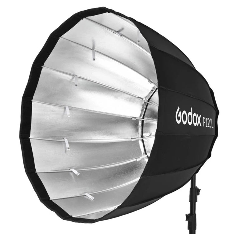 Godox P120L Diameter 120cm Parabolic Softbox Reflector Diffuser for Studio Speedlite Flash Softbox(Black) - free shipping - PMC TechLife - Order now!
