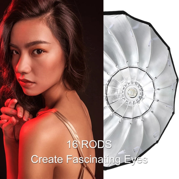 Godox P120L Diameter 120cm Parabolic Softbox Reflector Diffuser for Studio Speedlite Flash Softbox(Black) - free shipping - PMC TechLife - Order now!