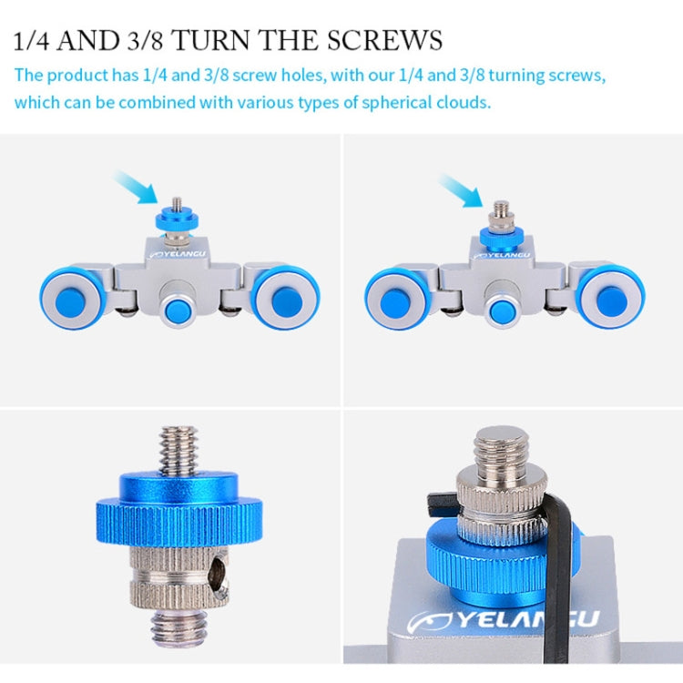 YELANGU L3 Camera Wheels Autodolly Electric Track Slider Car, Load: 6kg (Blue) - Camera Dolly by YELANGU | Online Shopping South Africa | PMC TechLife | Buy Now Pay Later Mobicred