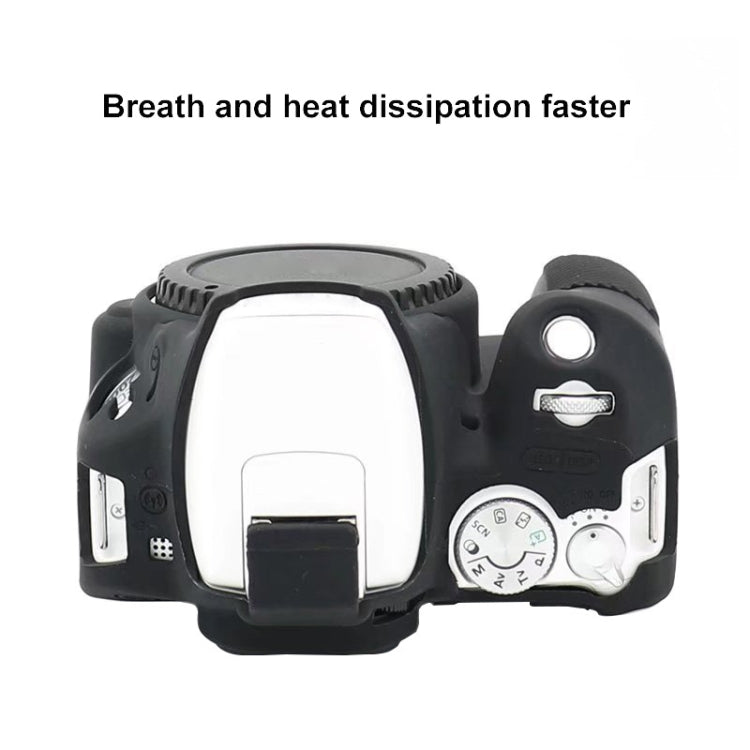 For Canon EOS 250D Soft Silicone Protective Case (Black) - Protective Case by PMC TechLife | Online Shopping South Africa | PMC TechLife