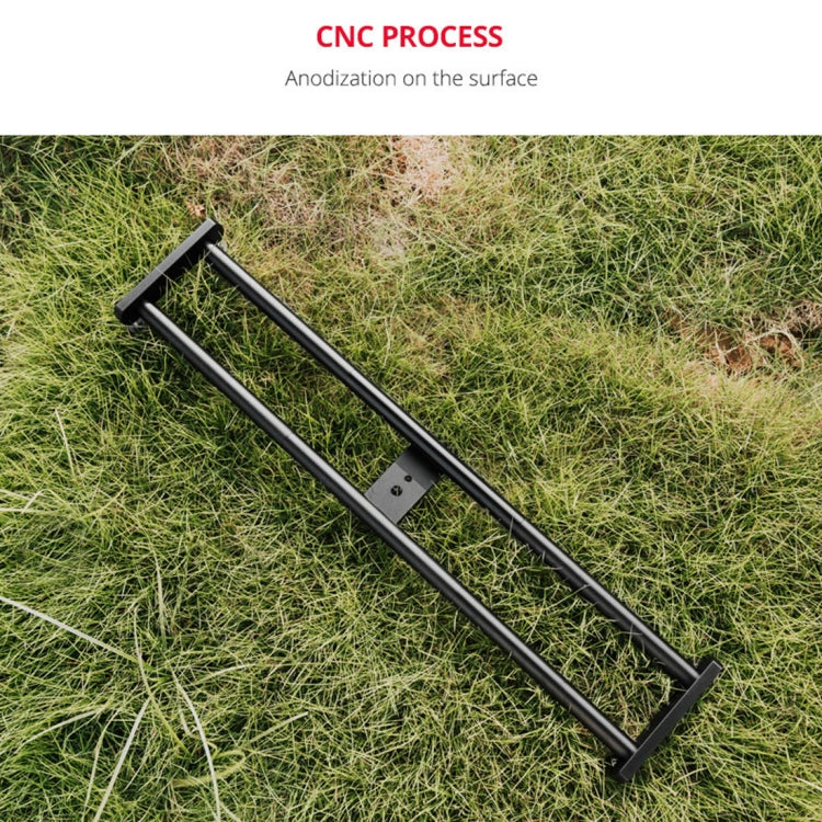 YELANGU YLG0119A 60cm Splicing Slide Rail Track + Trolley Rail Buckle for SLR Cameras / Video Cameras(Black) - free shipping - PMC TechLife - Order now!