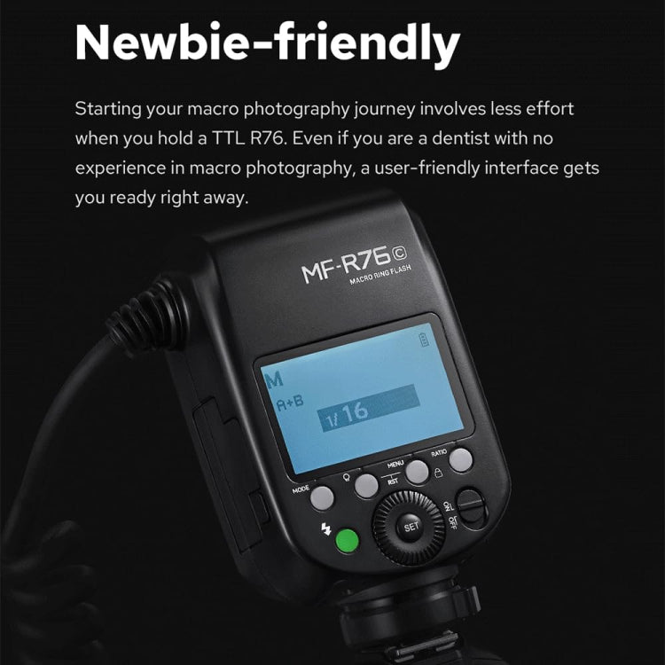 Godox MF-R76N TTL Macro Ring Flash for Nikon - free shipping - PMC TechLife - Order now!