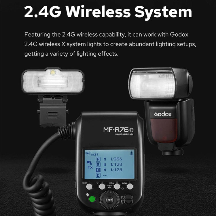 Godox MF-R76N TTL Macro Ring Flash for Nikon - free shipping - PMC TechLife - Order now!