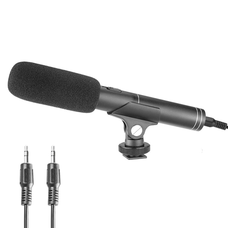 YELANGU YLG1401A Double Back Pole Professional Condenser Shotgun Microphone for DSLR & DV Camcorder(Black) - Camera Microphone by YELANGU | Online Shopping South Africa | PMC TechLife | Buy Now Pay Later Mobicred