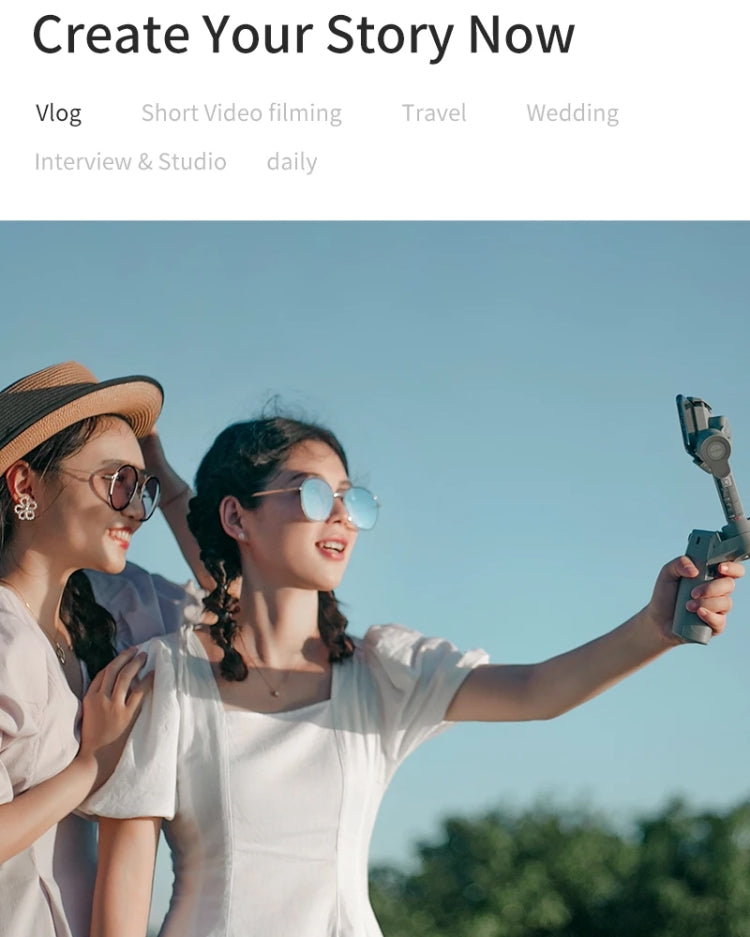 MOZA Mini MX 3 Axis Foldable Handheld Gimbal Stabilizer for Action Camera and Smart Phone(Grey) - free shipping - PMC TechLife - Order now!