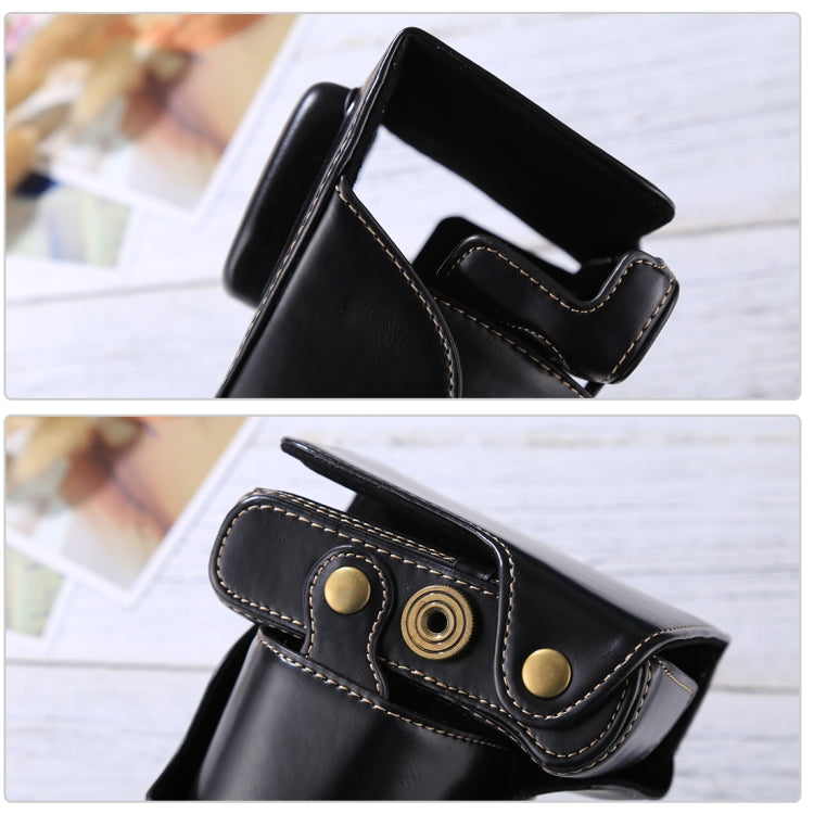 Full Body Camera PU Leather Case Bag with Strap for FUJIFILM XT10 / XT20 (16-50mm / 18-55mm Lens)(Black) - Leather Bag by PMC TechLife | Online Shopping South Africa | PMC TechLife