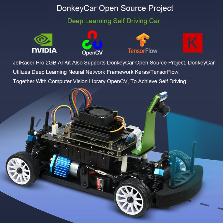 Waveshare JetRacer Pro 2GB AI Kit, High Speed AI Racing Robot Powered by Jetson Nano 2GB, Pro Version, EU Plug - free shipping - PMC TechLife - Order now!