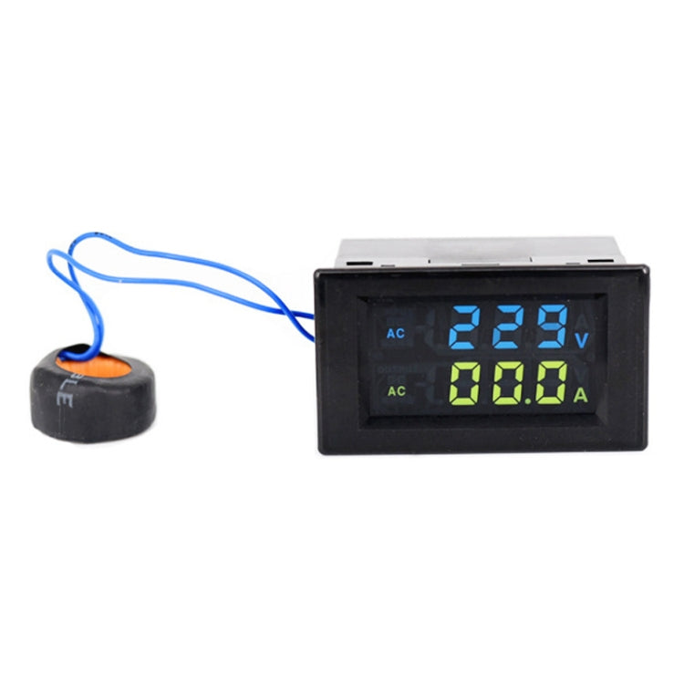 D85-2042A 110V 220V 380V 100A Digital AC Voltmeter Ammeter Current Amps Volt Meter LCD Panel Monitor (Black) - Current & Voltage Tester by PMC TechLife | Online Shopping South Africa | PMC TechLife