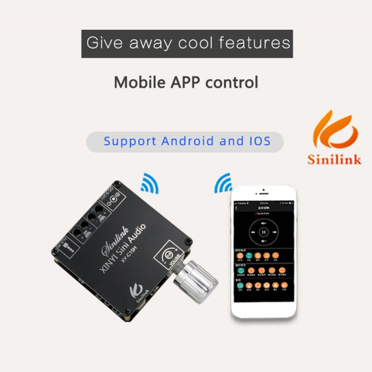 XY-C15H 20W Dual Channel HIFI Bluetooth 5.0 Stereo Digital Audio Power Amplifier Board with Shell - Breadboard / Amplifier Board by PMC TechLife | Online Shopping South Africa | PMC TechLife