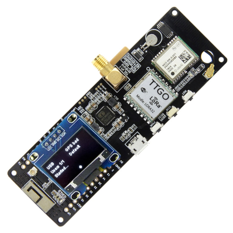 TTGO Meshtastic T-Beam V1.1 ESP32 923MHz OLED WiFi Bluetooth GPS NEO-6M SMA 18650 Battery Holder - free shipping - PMC TechLife - Order now!