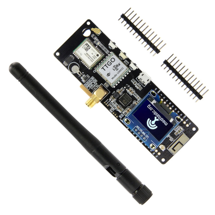 TTGO Meshtastic T-Beam V1.1 ESP32 923MHz OLED WiFi Bluetooth GPS NEO-6M SMA 18650 Battery Holder - free shipping - PMC TechLife - Order now!