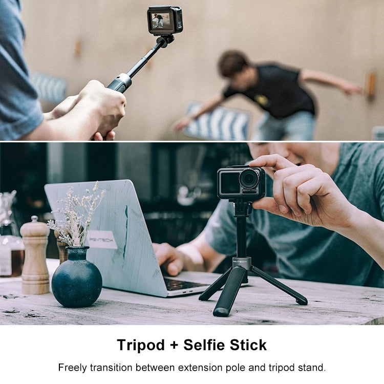 PGYTECH P-GM-117 Action Camera Tripod Extension Selfie Stick for DJI Osmo Action(Black) - free shipping - PMC TechLife - Order now!