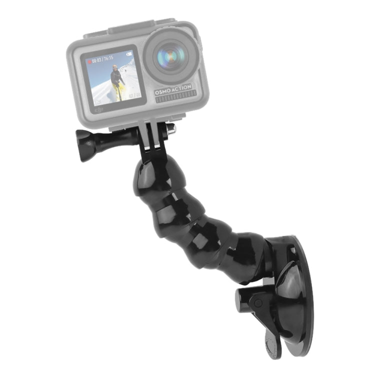 Suction Cup Jaws Flex Clamp Mount for GoPro, Insta360, DJI and Other Action Cameras(Black) - Mount & Holder by PMC TechLife | Online Shopping South Africa | PMC TechLife | Buy Now Pay Later Mobicred