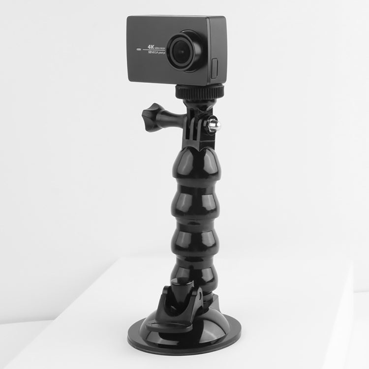 Suction Cup Jaws Flex Clamp Mount for GoPro, Insta360, DJI and Other Action Cameras(Black) - Mount & Holder by PMC TechLife | Online Shopping South Africa | PMC TechLife | Buy Now Pay Later Mobicred