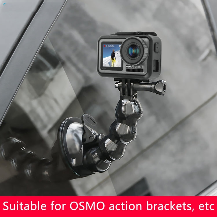 Suction Cup Jaws Flex Clamp Mount for GoPro, Insta360, DJI and Other Action Cameras(Black) - Mount & Holder by PMC TechLife | Online Shopping South Africa | PMC TechLife | Buy Now Pay Later Mobicred