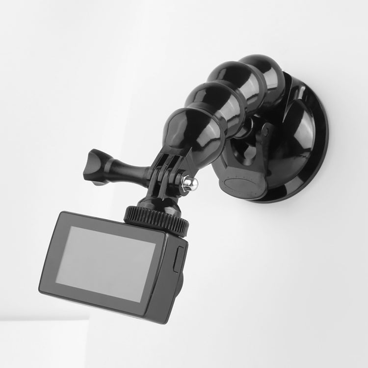 Suction Cup Jaws Flex Clamp Mount for GoPro, Insta360, DJI and Other Action Cameras(Black) - Mount & Holder by PMC TechLife | Online Shopping South Africa | PMC TechLife | Buy Now Pay Later Mobicred