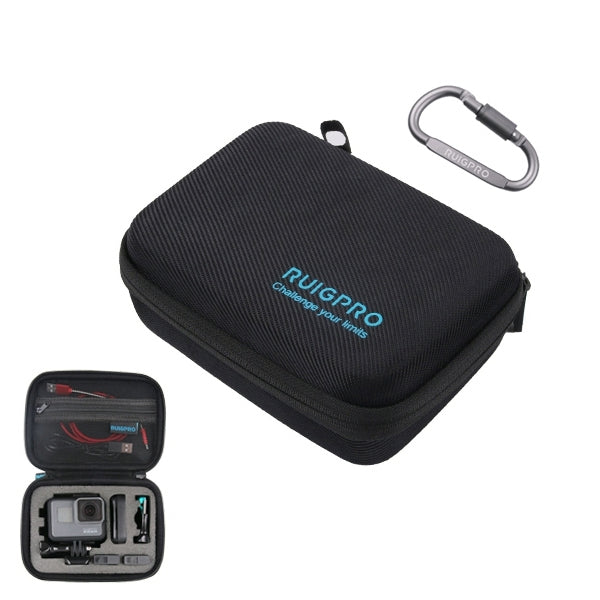 RUIGPRO Shockproof Waterproof Portable Case Box for DJI Osmo Action, Size: 17.3cm x 12.3cm x 6.5cm(Black) - Case & Bags by RUIGPRO | Online Shopping South Africa | PMC TechLife | Buy Now Pay Later Mobicred