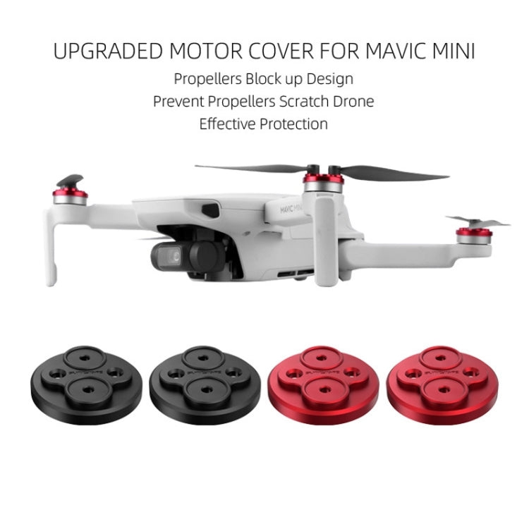 4 PCS Sunnylife Motor Metal Protection Cover for DJI Mini 2 (Red) - Other by Sunnylife | Online Shopping South Africa | PMC TechLife | Buy Now Pay Later Mobicred