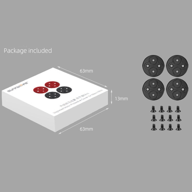 4 PCS Sunnylife Motor Metal Protection Cover for DJI Mini 2 (Red) - Other by Sunnylife | Online Shopping South Africa | PMC TechLife | Buy Now Pay Later Mobicred