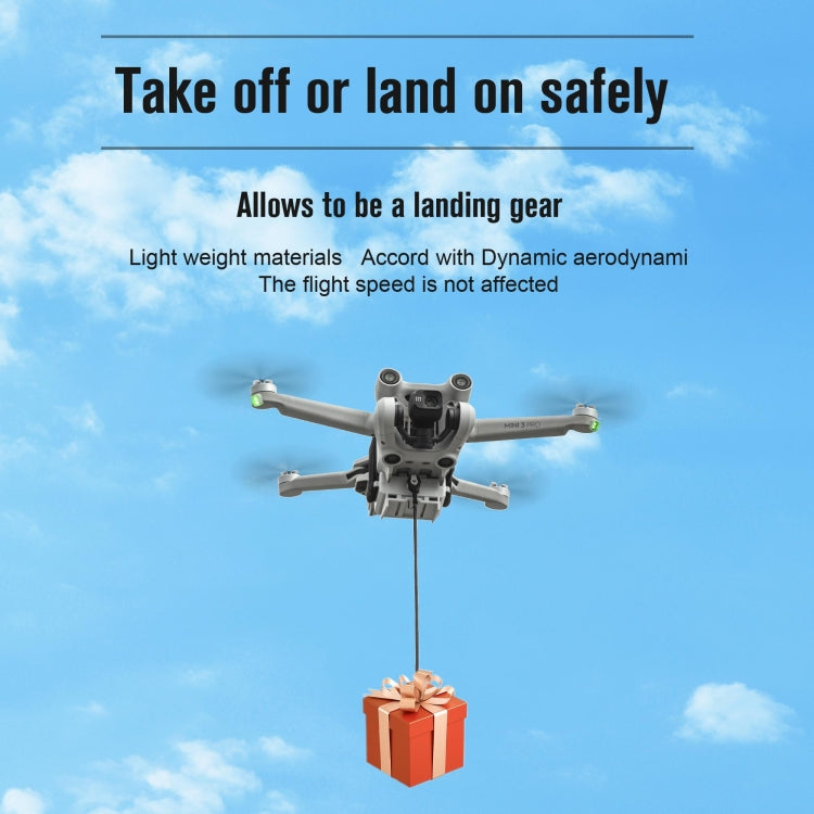 For DJI Mini 3 / Mini 3 Pro STARTRC Air-Dropping System Thrower Parabolic Bracket (Grey) - free shipping - PMC TechLife - Order now!