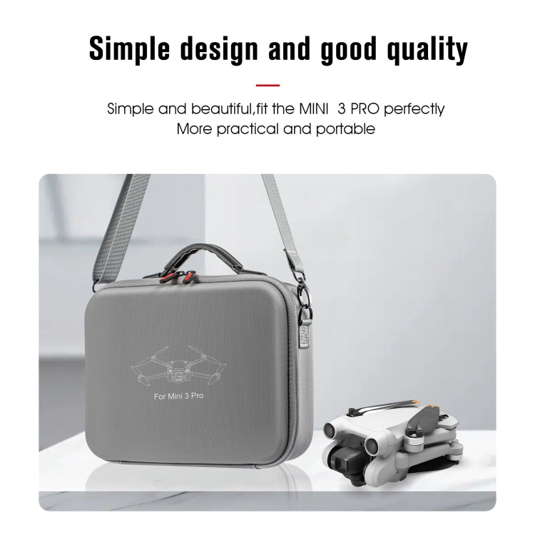 For DJI Mini 3 Pro / RC with Screen STARTRC Waterproof Shoulder Storage Bag Handbag(Grey) - Carry Cases & Bags by STARTRC | Online Shopping South Africa | PMC TechLife | Buy Now Pay Later Mobicred