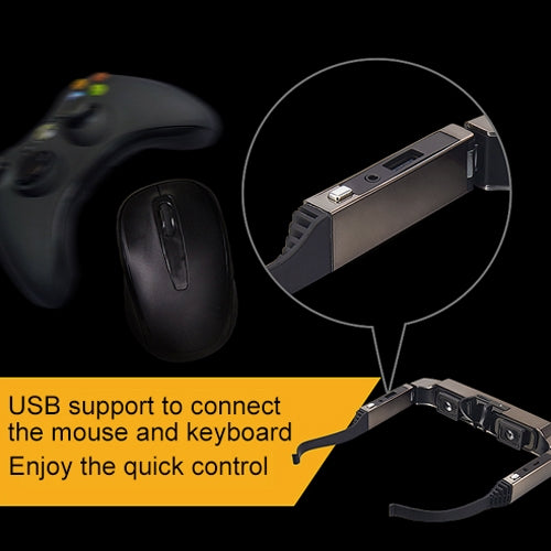 VISION-800 Android 4.4 1GB+2GB Super Smart Retina Glasses 3D VR Virtual Reality Headsets with 5.0MP Camera, Support WiFi, Bluetooth, TF Card, Video Recording - Android Headset by PMC TechLife | Online Shopping South Africa | PMC TechLife