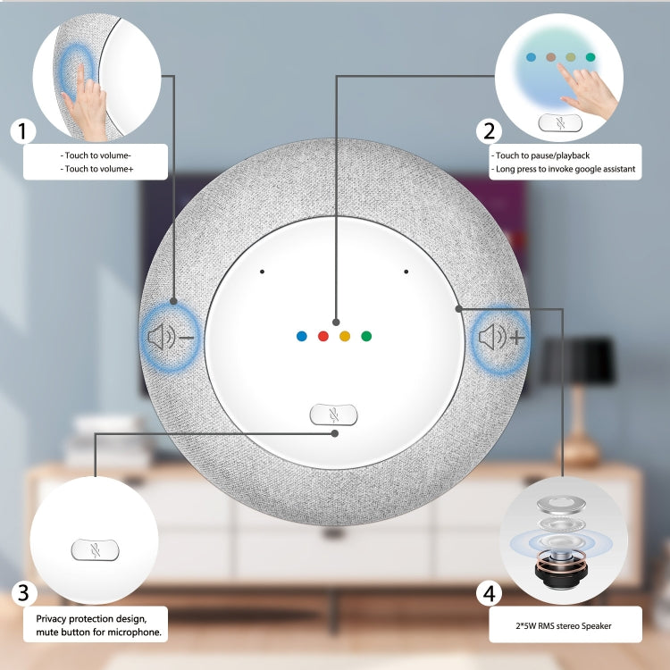 MECOOL KA1 Smart TV Speaker Android 11 TV Box with Remote Control, Amlogic S905X4 Quad Core Cortex-A55, 4GB+32GB, Dual-Band / Bluetooth / Ethernet / OTT(EU Plug) - free shipping - PMC TechLife - Order now!