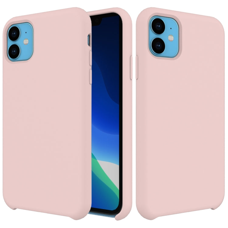 For iPhone 11 Solid Color Liquid Silicone Shockproof Case (Pink) - iPhone 11 Cases by PMC TechLife | Online Shopping South Africa | PMC TechLife