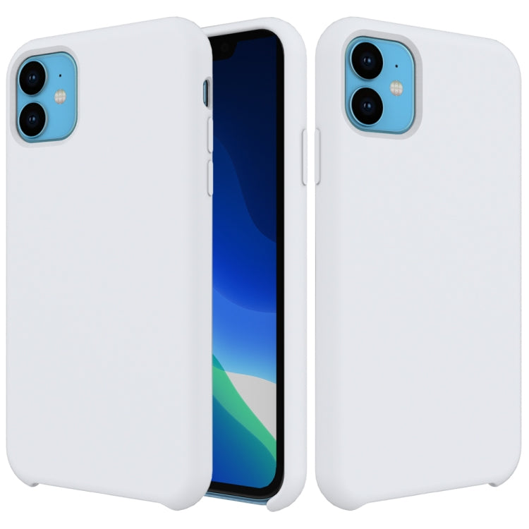 For iPhone 11 Solid Color Liquid Silicone Shockproof Case (White) - iPhone 11 Cases by PMC TechLife | Online Shopping South Africa | PMC TechLife