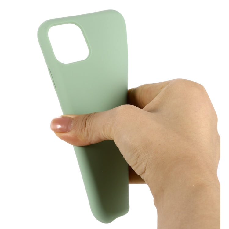 For iPhone 11 Solid Color Liquid Silicone Shockproof Case (Mint Green) - iPhone 11 Cases by PMC TechLife | Online Shopping South Africa | PMC TechLife