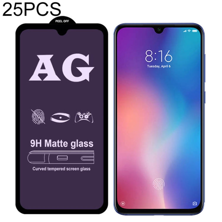 25 PCS AG Matte Anti Blue Light Full Cover Tempered Glass For Xiaomi Mi CC9 -  by PMC TechLife | Online Shopping South Africa | PMC TechLife