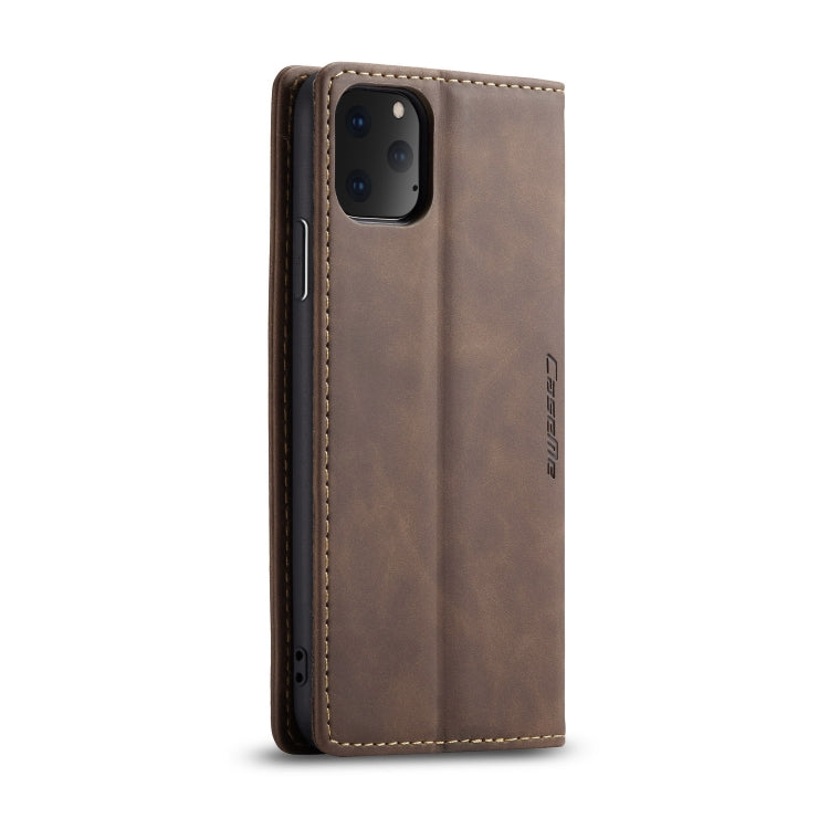 CaseMe-013 Multifunctional Horizontal Flip Leather Case with Card Slot & Holder & Wallet for iPhone 11 Pro Max(coffee) - iPhone 11 Pro Max Cases by CaseMe | Online Shopping South Africa | PMC TechLife | Buy Now Pay Later Mobicred