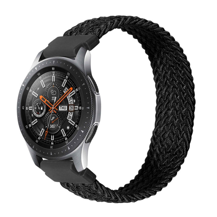 22mm Universal Nylon Weave Watch Band(Black) - Watch Bands by PMC TechLife | Online Shopping South Africa | PMC TechLife | Buy Now Pay Later Mobicred