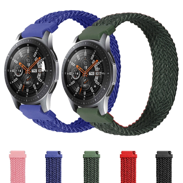 22mm Universal Nylon Weave Watch Band (Red Black) - Watch Bands by PMC TechLife | Online Shopping South Africa | PMC TechLife | Buy Now Pay Later Mobicred