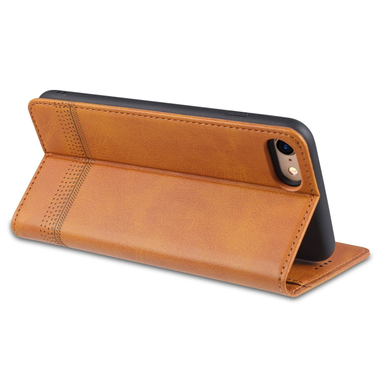 AZNS Magnetic Calf Texture Horizontal Flip Leather Case with Card Slots & Holder & Wallet For iPhone 8 / 7(Black) - More iPhone Cases by AZNS | Online Shopping South Africa | PMC TechLife | Buy Now Pay Later Mobicred