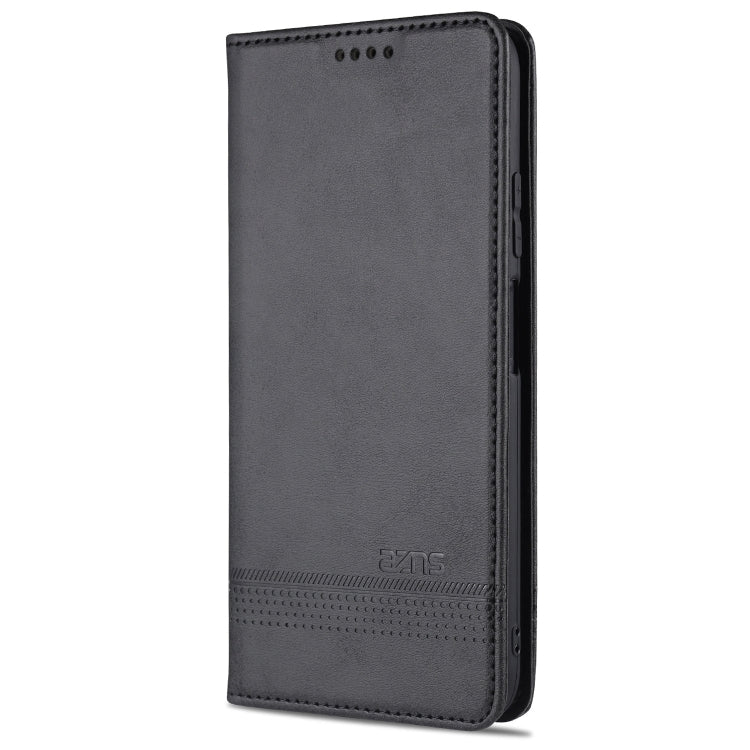 For Xiaomi Mi 10T / 10T Pro / Redmi K30s AZNS Magnetic Calf Texture Horizontal Flip Leather Case with Card Slots & Holder & Wallet(Black) - free shipping - PMC TechLife - Order now!