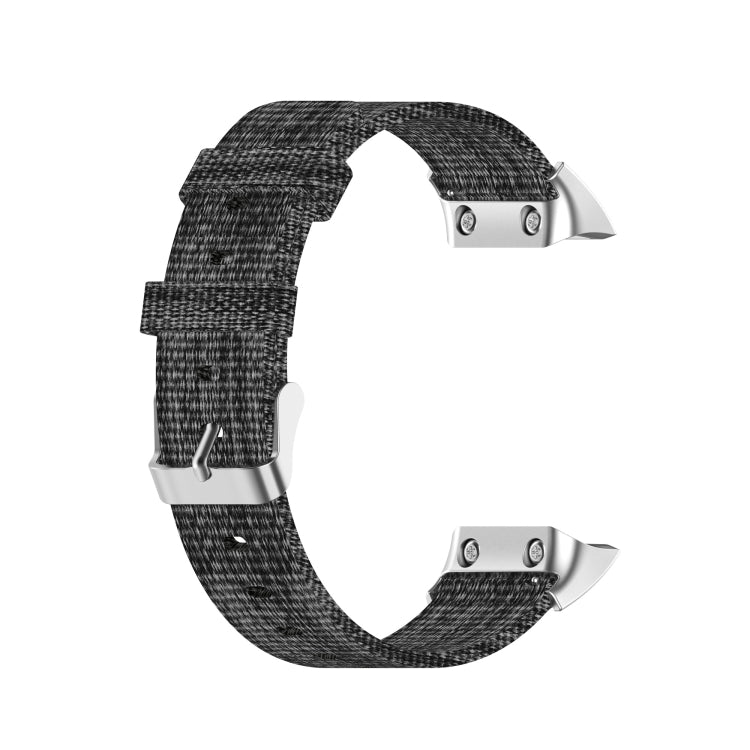 Compatible with Garmin Compatible witherunner 35 / 30 Universal Nylon Canvas Watch Band(Grey) - Watch Bands by PMC TechLife | Online Shopping South Africa | PMC TechLife | Buy Now Pay Later Mobicred