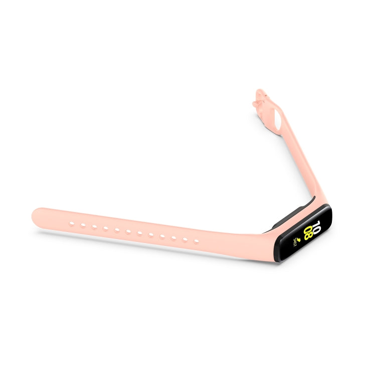 For Samsung Galaxy Fit 2 Silicone Watch Band(Pink) - Watch Bands by PMC TechLife | Online Shopping South Africa | PMC TechLife | Buy Now Pay Later Mobicred
