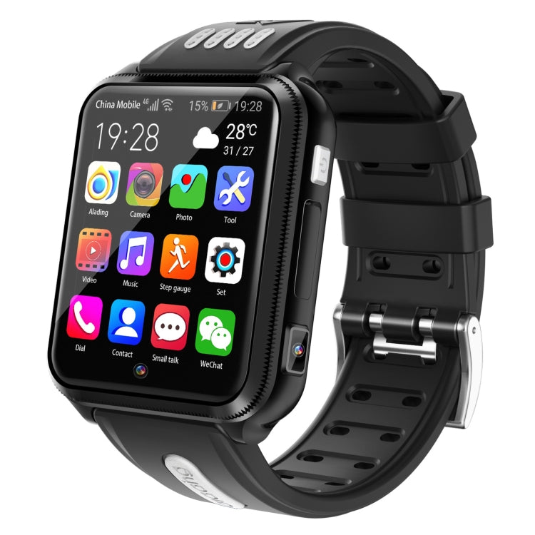 H1 1.54 inch Full-fit Screen Dual Cameras Smart Phone Watch, Support SIM Card / GPS Tracking / Real-time Trajectory / Temperature Monitoring(Black Grey) - Smart Watches by PMC TechLife | Online Shopping South Africa | PMC TechLife | Buy Now Pay Later Mobicred