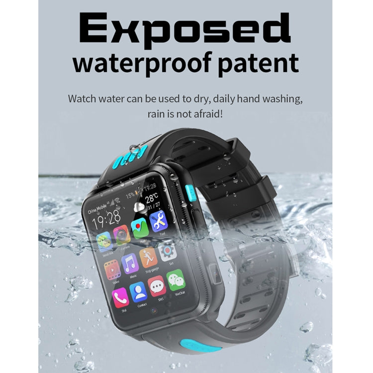 H1 1.54 inch Full-fit Screen Dual Cameras Smart Phone Watch, Support SIM Card / GPS Tracking / Real-time Trajectory / Temperature Monitoring(Silver Pink) - Smart Watches by PMC TechLife | Online Shopping South Africa | PMC TechLife | Buy Now Pay Later Mobicred