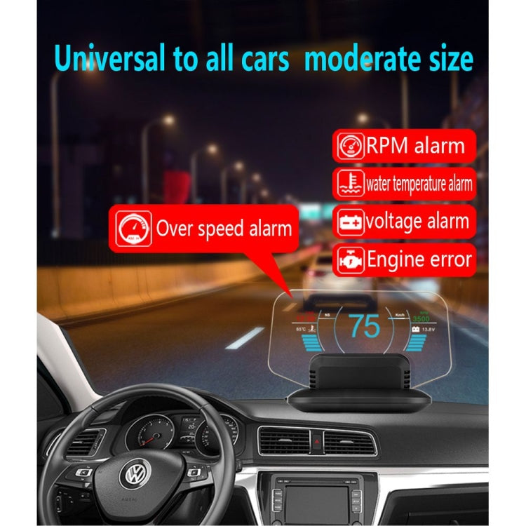 C1 OBD2 + GPS Mode Car HUD Head-up Display Compass / Speed / Water Temperature / Voltage Display / Speed / Fault Alarm / Navigation Function - free shipping - PMC TechLife - Order now!
