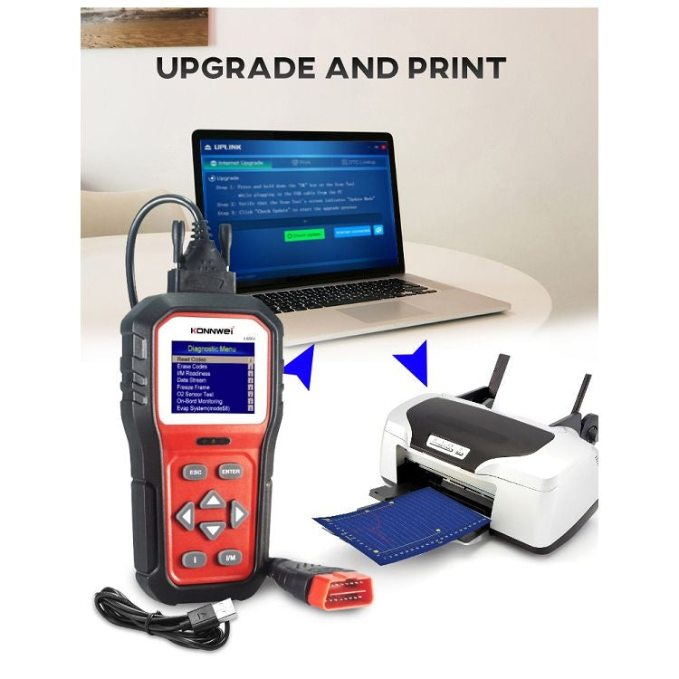 KONNWEI KW860 Car 2.8 inch TFT Color Screen Battery Tester Support 8 Languages / I Key Analysis Function - free shipping - PMC TechLife - Order now!